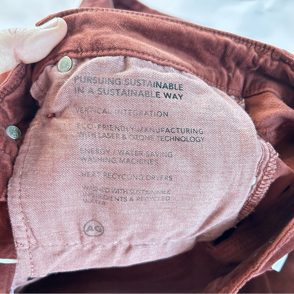 AG Adriano Goldschmied Farrah High Rise Skinny, Stretch Velvet, Dark Sangria, 29 - Picture 6 of 8